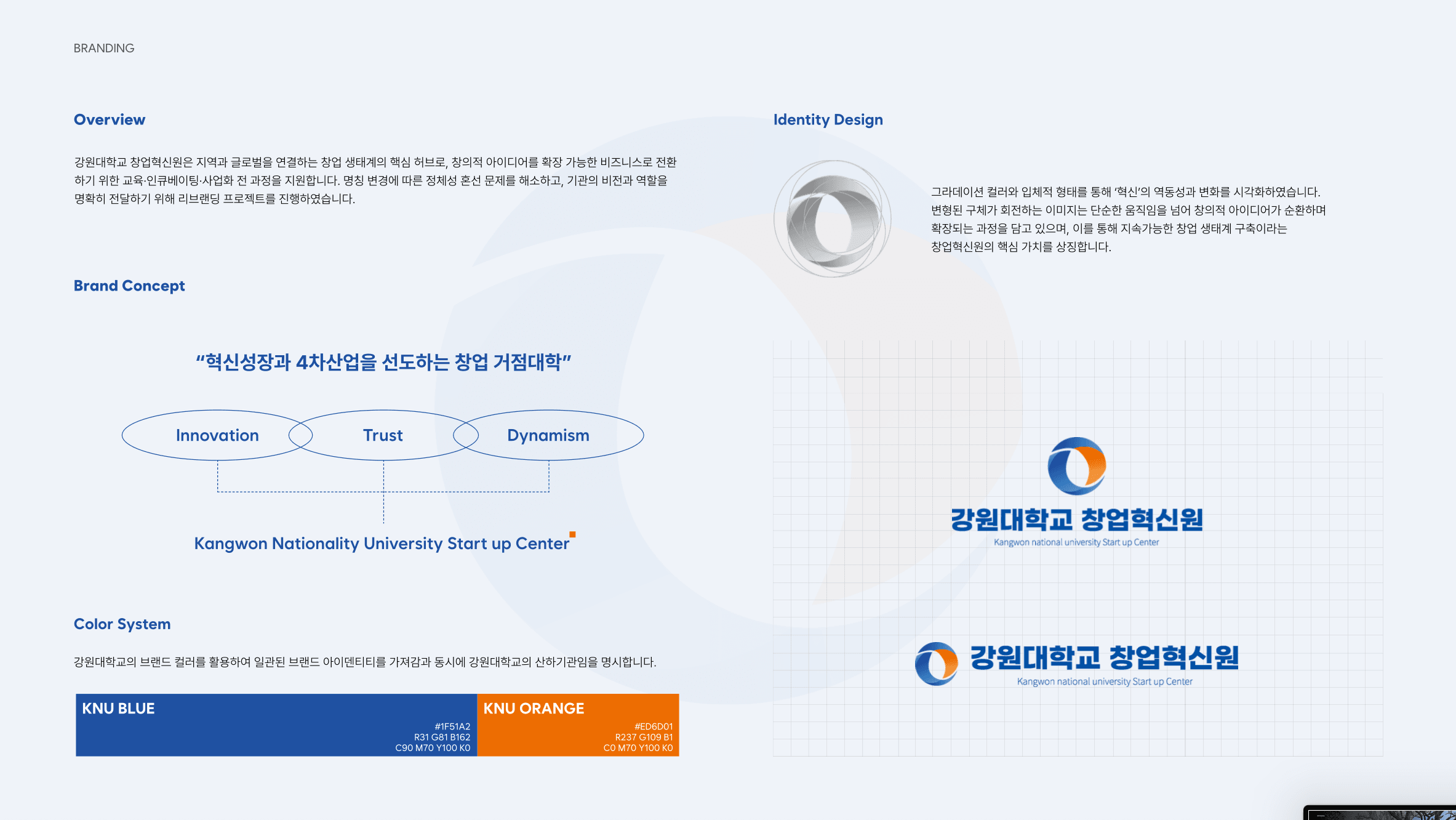 강원대학교 창업혁신원 리브랜딩 - 이미지 2